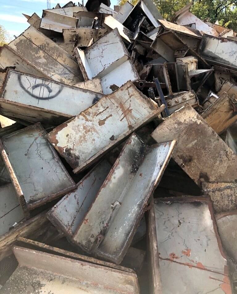 Scrap steel structural plate